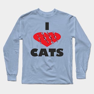 I Love Cats Long Sleeve T-Shirt